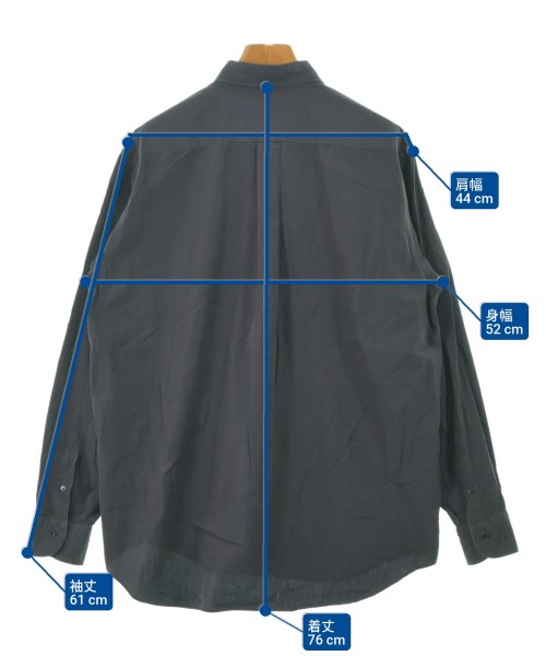 COMOLI（コモリ）カジュアルシャツ 紺 サイズ:1(S位) メンズ/2200642253125