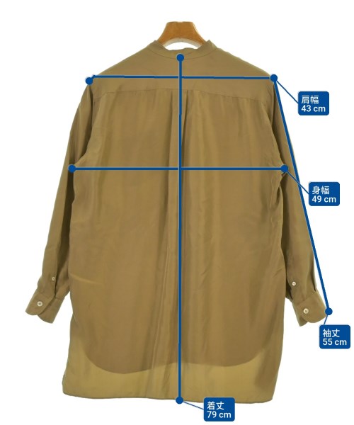 COMOLI（コモリ）カジュアルシャツ ベージュ サイズ:0(XS位) メンズ/2200627322020