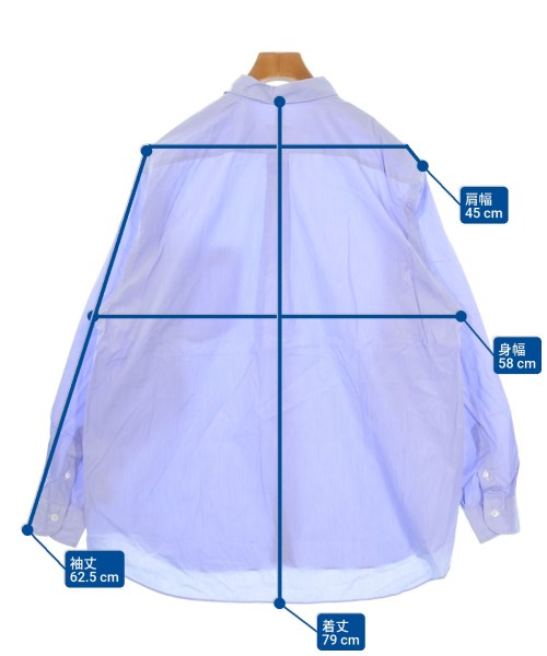 COMOLI（コモリ）カジュアルシャツ 青 サイズ:3(L位) メンズ/2200641842023