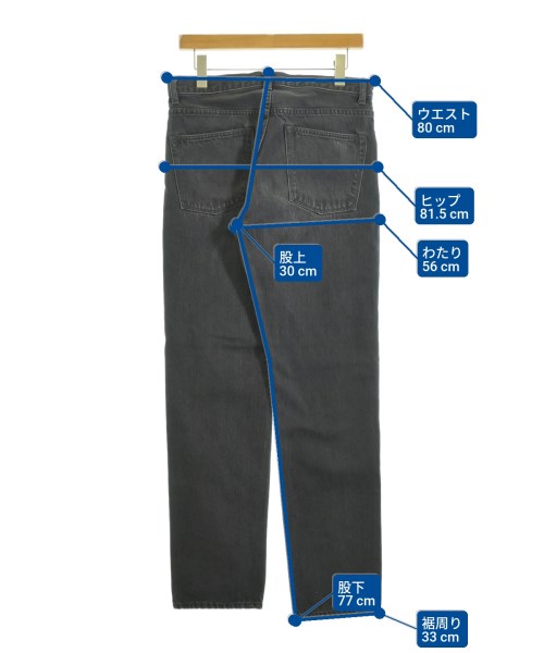 COMOLI（コモリ）デニムパンツ 黒 サイズ:2(M位) メンズ/2200643634015