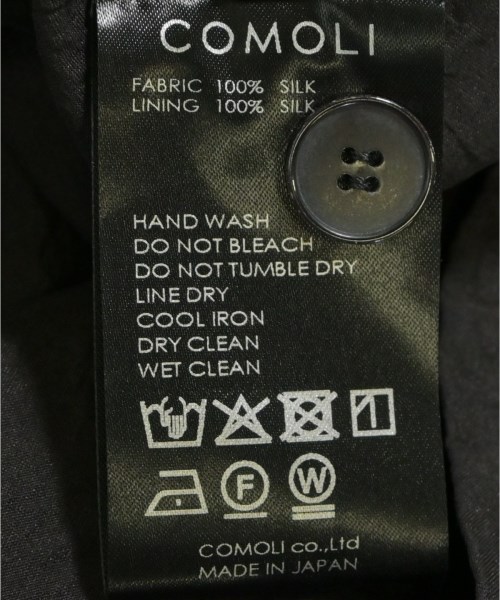 COMOLI（コモリ）カジュアルジャケット 黒 サイズ:2(M位) メンズ/2200622209036
