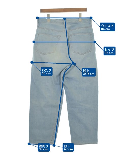 COMOLI（コモリ）デニムパンツ 青 サイズ:1(S位) メンズ/2200624992011