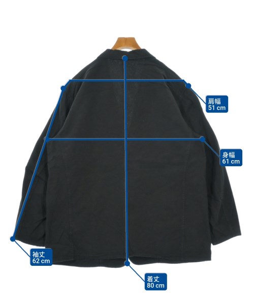 COMOLI（コモリ）カジュアルジャケット 黒 サイズ:2(M位) メンズ/2200626185039