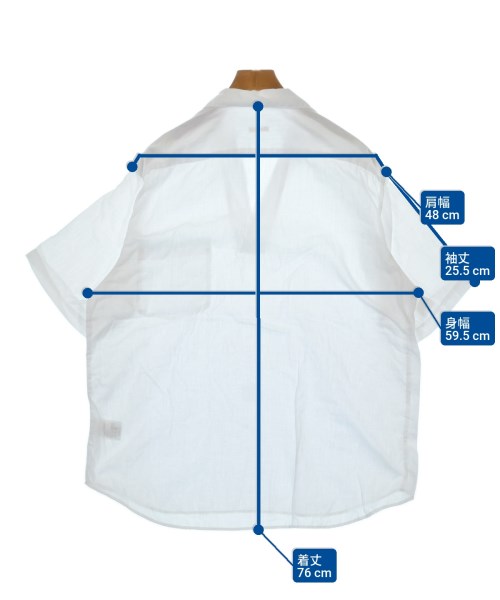 COMOLI（コモリ）カジュアルシャツ 白 サイズ:1(S位) メンズ/2200626562045