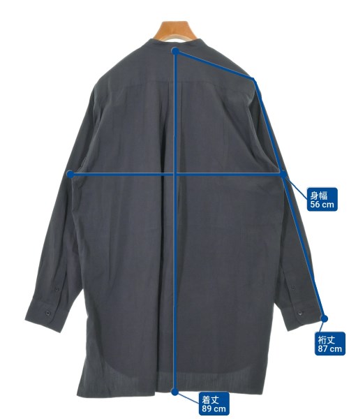 COMOLI（コモリ）カジュアルシャツ 紺 サイズ:3(L位) メンズ/2200627887031