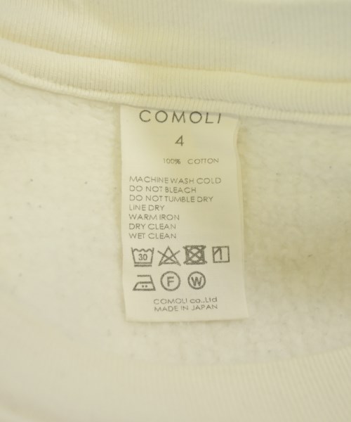 COMOLI（コモリ）スウェット 白 サイズ:4(XL位) メンズ/2200628308078
