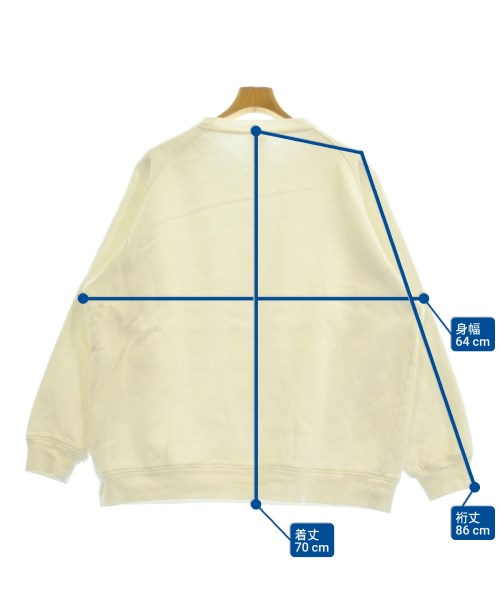 COMOLI（コモリ）スウェット 白 サイズ:4(XL位) メンズ/2200628308078