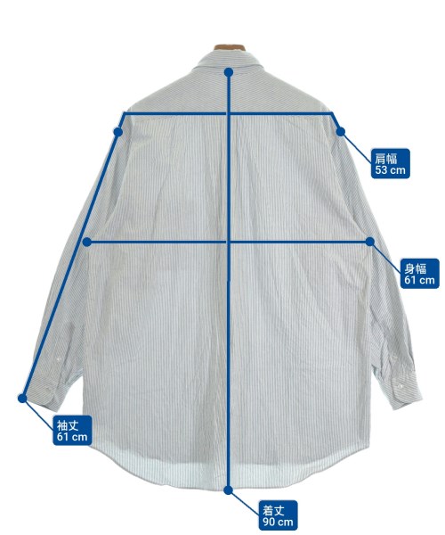 COMOLI（コモリ）カジュアルシャツ 白 サイズ:3(L位) メンズ/2200628308108