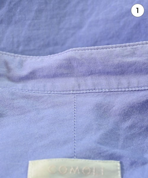 COMOLI（コモリ）カジュアルシャツ 紫 サイズ:2(M位) メンズ/2200629001046