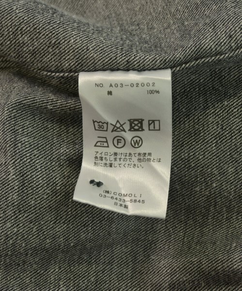 COMOLI（コモリ）カジュアルシャツ 黒 サイズ:5(XXL位) メンズ/2200629808010