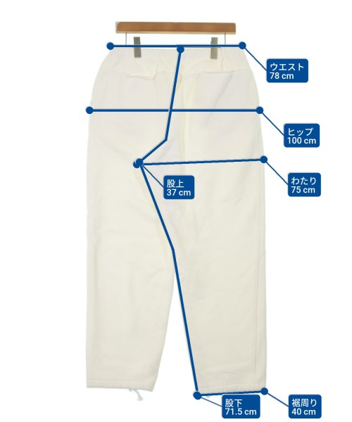 COMOLI（コモリ）スウェットパンツ 白 サイズ:2(M位) メンズ/2200630684016