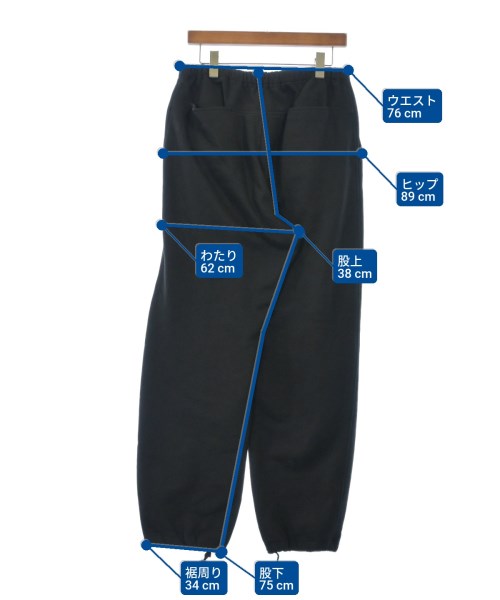 COMOLI（コモリ）スウェットパンツ 黒 サイズ:3(L位) メンズ/2200630161036