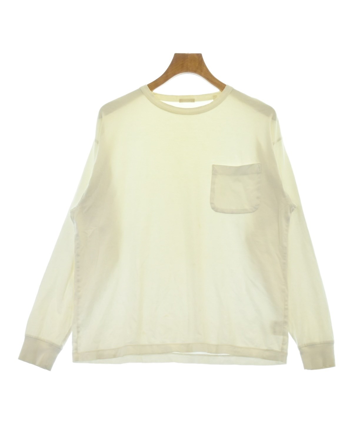 新品　2万　COMOLI ホワイト ロングスリーブ カットソー サイズ2 コモリ COMOLI（コモリ）Tシャツ・カットソー 白 サイズ:2(M位) メンズ