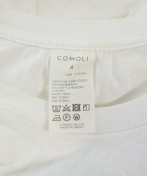 COMOLI（コモリ）Tシャツ・カットソー 白 サイズ:4(XL位) メンズ/2200631834038