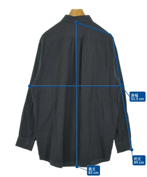 COMOLI（コモリ）カジュアルシャツ 黒 サイズ:5(XXL位) メンズ/2200618900091