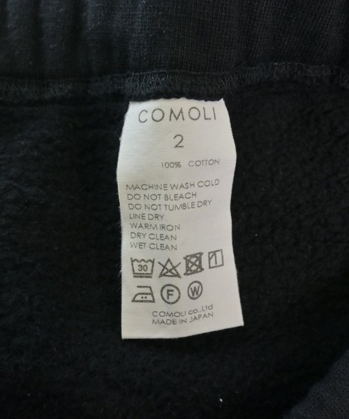 COMOLI（コモリ）スウェットパンツ 黒 サイズ:2(M位) メンズ/2200632836062