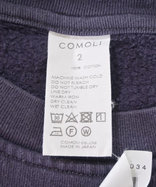COMOLI（コモリ）スウェット 紫 サイズ:2(M位) メンズ/2200632836109