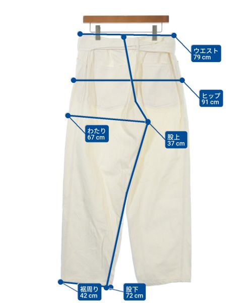 COMOLI（コモリ）デニムパンツ 白 サイズ:3(L位) メンズ/2200619644024