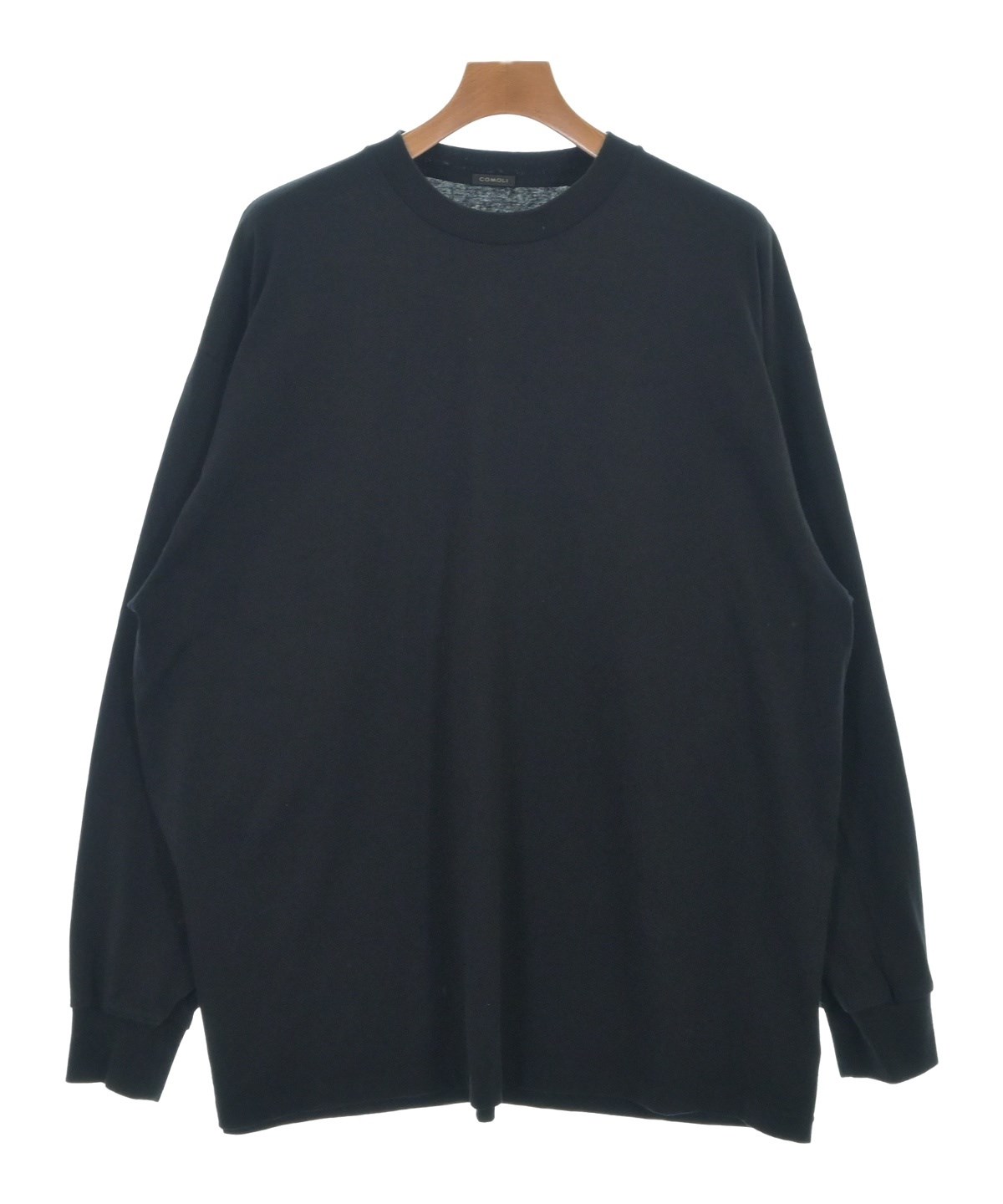 【名作✨】COMOLI コモリ 綿天竺長袖Tシャツ 黒 2サイズ 入手困難◎ 名作✨】COMOLI コモリ 綿天竺長袖Tシャツ 黒 2サイズ 入手困難