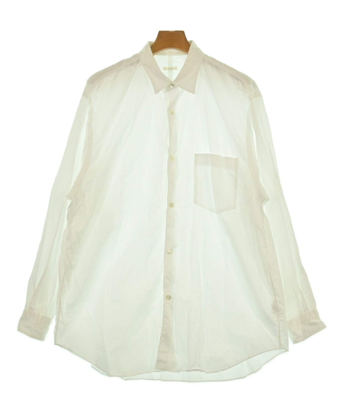 COMOLI（コモリ）カジュアルシャツ 白 サイズ:3(L位) メンズ