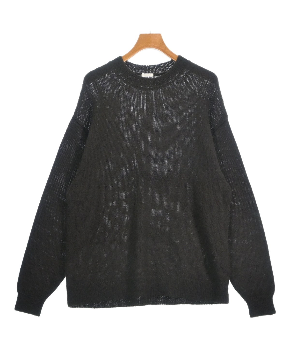 【COMOLI】コモリ　ストライプニットセーター　サイズ３ COMOLI（コモリ）ニット・セーター 茶 サイズ:F メンズ/2200668354080