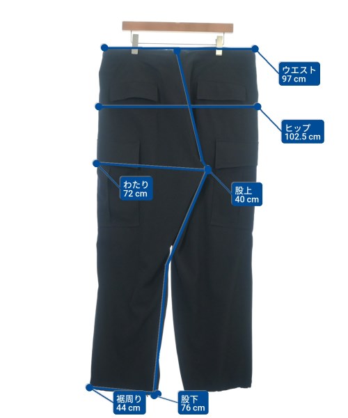 COMOLI（コモリ）カーゴパンツ 紺 サイズ:3(L位) メンズ/2200671926403