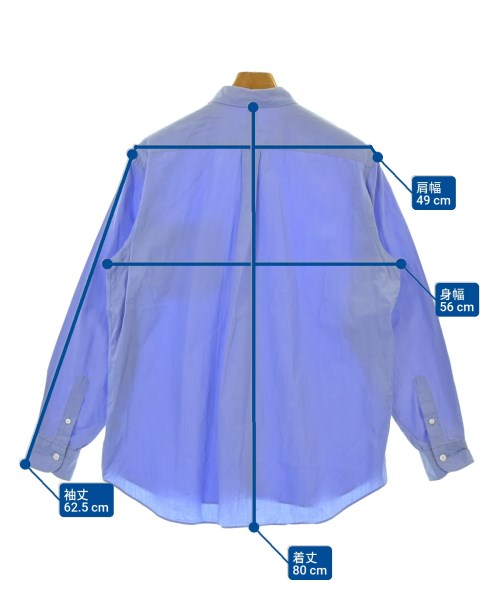 COMOLI（コモリ）カジュアルシャツ 青 サイズ:1(S位) メンズ/2200670380053