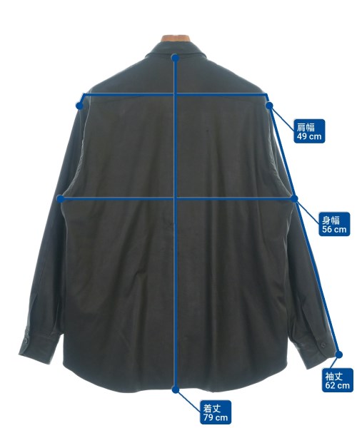 COMOLI（コモリ）カジュアルシャツ 黒 サイズ:2(M位) メンズ/2200672996078