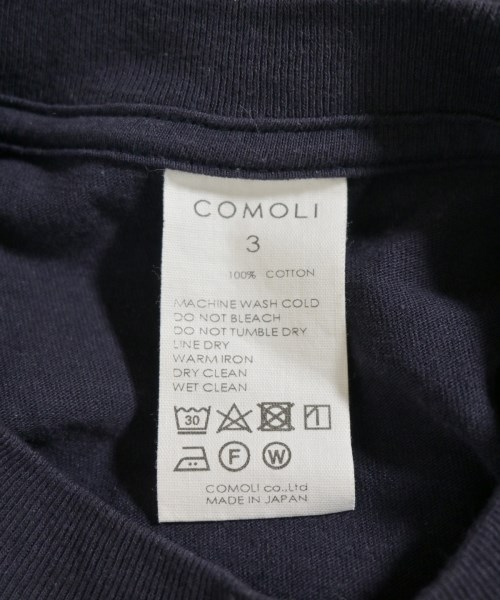 COMOLI（コモリ）Tシャツ・カットソー 紺 サイズ:3(L位) メンズ/2200673332066