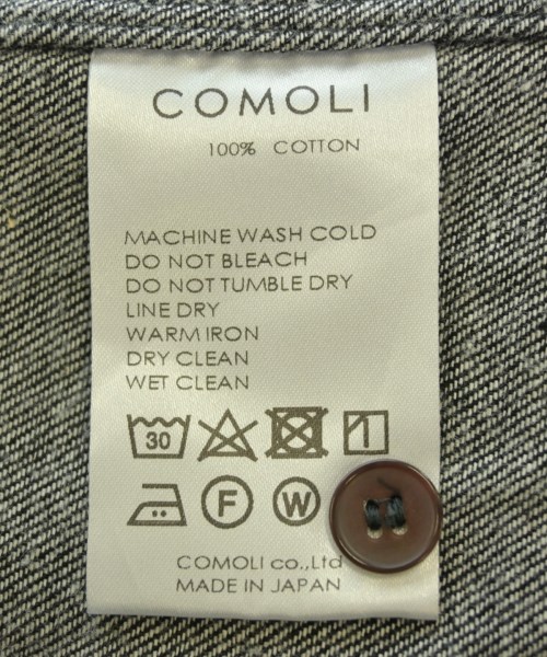 COMOLI（コモリ）カジュアルシャツ 黒 サイズ:1(S位) メンズ/2200676771022