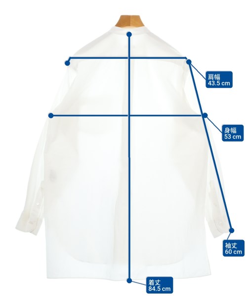 COMOLI（コモリ）カジュアルシャツ 白 サイズ:1(S位) メンズ/2200680089014