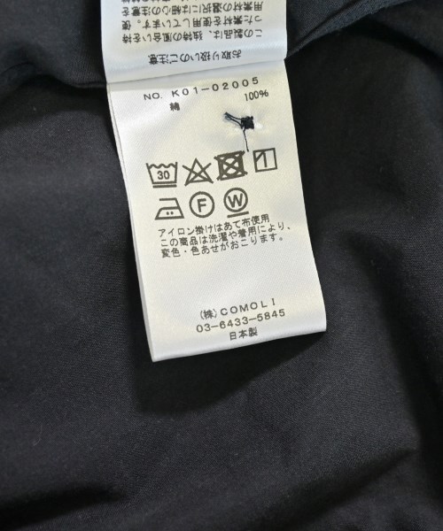 COMOLI（コモリ）カジュアルシャツ 紺 サイズ:1(S位) メンズ/2200646236162