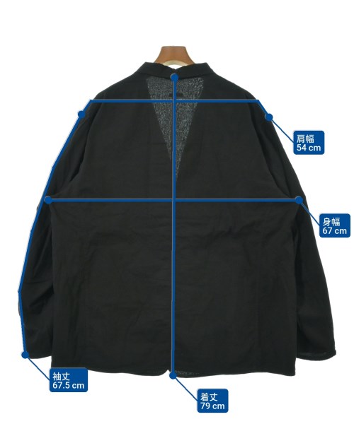 COMOLI（コモリ）カジュアルジャケット 黒 サイズ:3(L位) メンズ/2200656829019