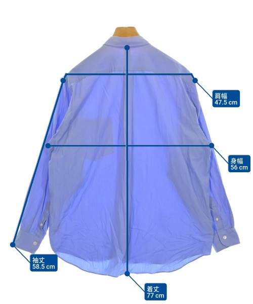 COMOLI（コモリ）カジュアルシャツ 青 サイズ:2(M位) メンズ/2200656839032