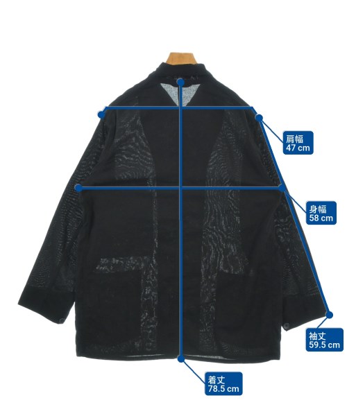 COMOLI（コモリ）カバーオール 黒 サイズ:1(S位) メンズ/2200657071097