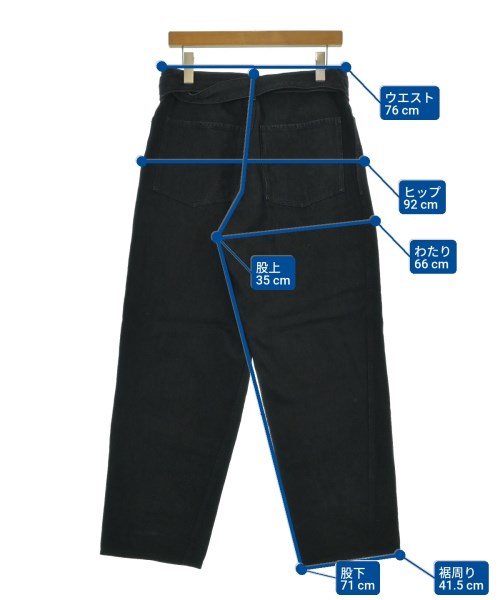 COMOLI（コモリ）デニムパンツ 黒 サイズ:1(S位) メンズ/2200654601013