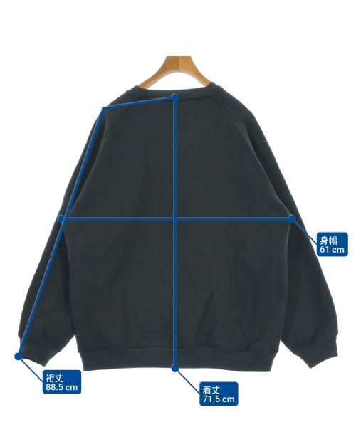 COMOLI（コモリ）スウェット 黒 サイズ:3(L位) メンズ/2200651098083