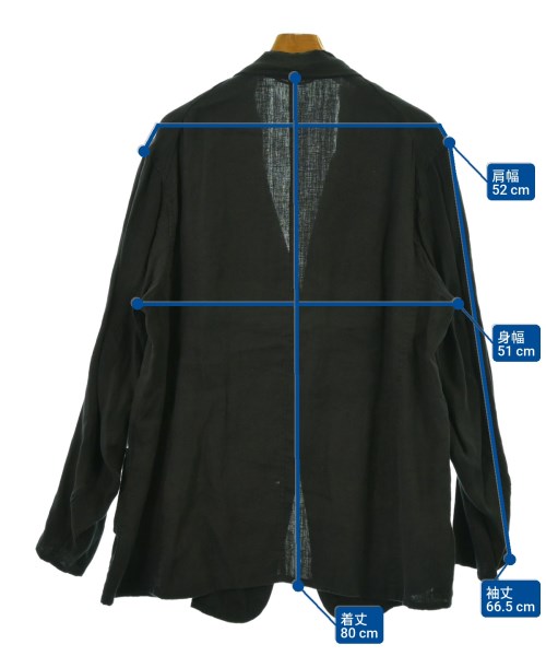 COMOLI（コモリ）カジュアルジャケット 黒 サイズ:3(L位) メンズ/2200657207021