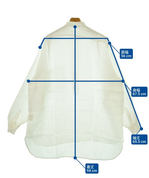 COMOLI（コモリ）カジュアルシャツ 白 サイズ:3(L位) メンズ/2200656898015