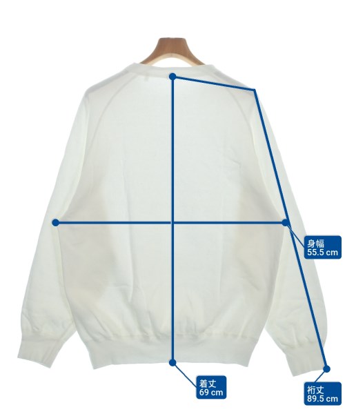 COMOLI（コモリ）スウェット 白 サイズ:2(M位) メンズ/2200660108018