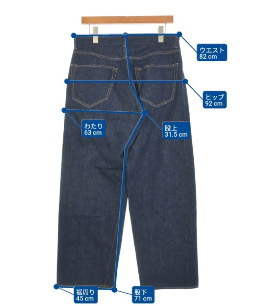 COMOLI（コモリ）デニムパンツ 紺 サイズ:1(S位) メンズ/2200660465012