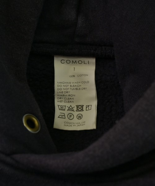 COMOLI（コモリ）パーカー 黒 サイズ:1(S位) メンズ/2200660465029