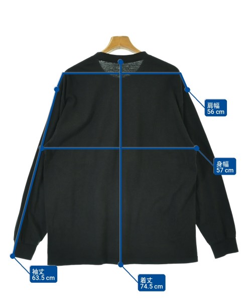 COMOLI（コモリ）Tシャツ・カットソー 黒 サイズ:4(XL位) メンズ/2200715694114