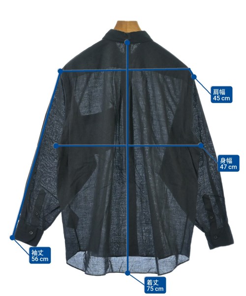 COMOLI（コモリ）カジュアルシャツ 黒 サイズ:1(S位) メンズ/2200648799023