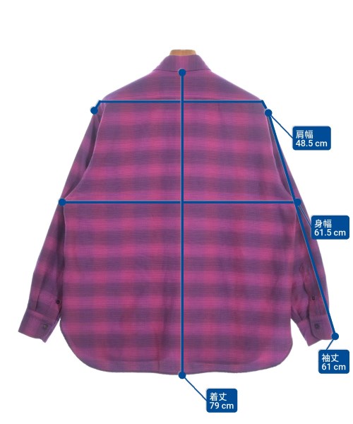 COMOLI（コモリ）カジュアルシャツ ピンク サイズ:1(S位) メンズ/2200650793026