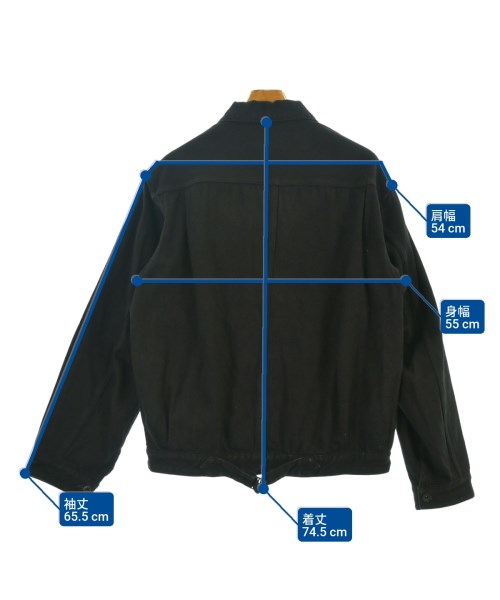 COMOLI（コモリ）デニムジャケット 黒 サイズ:3(L位) メンズ/2200641784064