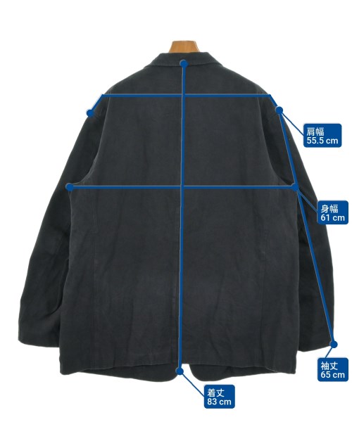 COMOLI（コモリ）カジュアルジャケット 黒 サイズ:3(L位) メンズ/2200651404266