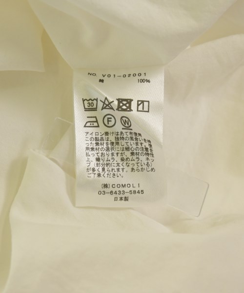 COMOLI（コモリ）カジュアルシャツ 白 サイズ:2(M位) メンズ/2200651412049