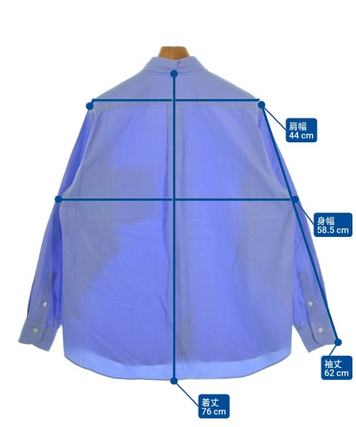 COMOLI（コモリ）カジュアルシャツ 青 サイズ:1(S位) メンズ/2200651754149