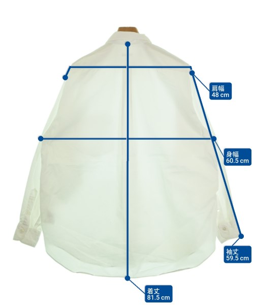 COMOLI（コモリ）カジュアルシャツ 白 サイズ:2(M位) メンズ/2200651754156